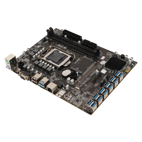 TIMH Mining Mainboard 12 USB3.0 til PCIE-porte LGA1151 Interface Dual Channel 2 DDR4 DIMM 4Pin 24Pin PC Bundkort