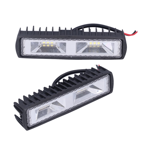 Par arbeidslysramper 12 LED-er 36W 12‑24V Søkelys for motorsykkel lastebil Båt Traktor Tilhenger Offroad