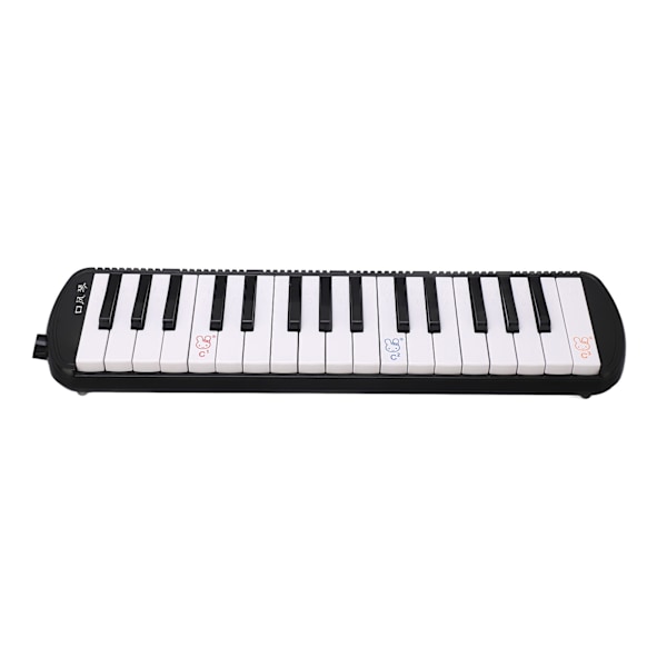 Mundstykke Melodica Instrument med 32 Taster til Begyndere Musikundervisningsinstrument Sort