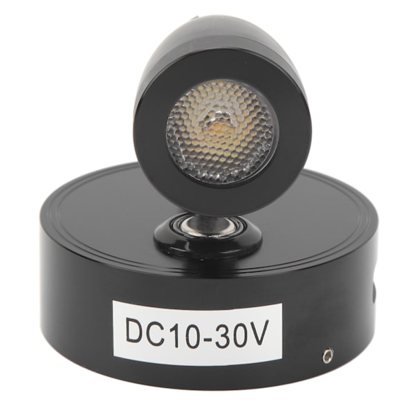 Læselampe til autocamper LED indendørs sengelampe Båd Yacht 3 Justerbar lysfarve Touch Lampe DC10 til 30V Sort