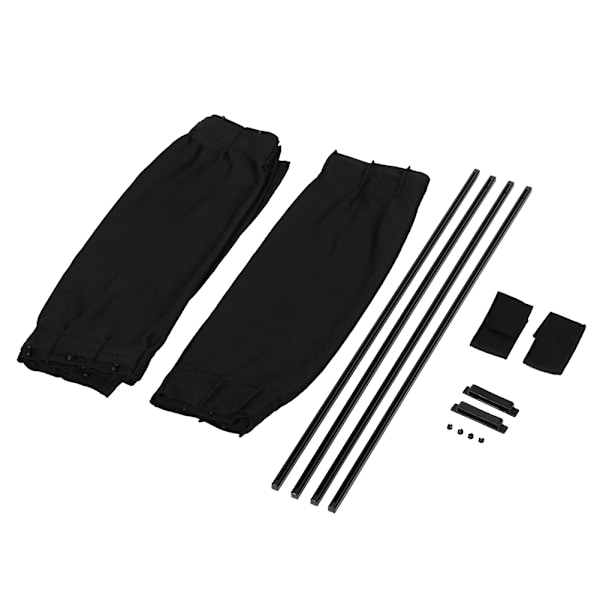 2 x 50s Solskydd för bilfönster Justerbar Solskydd Gardin Visir Valance Gardin Svart