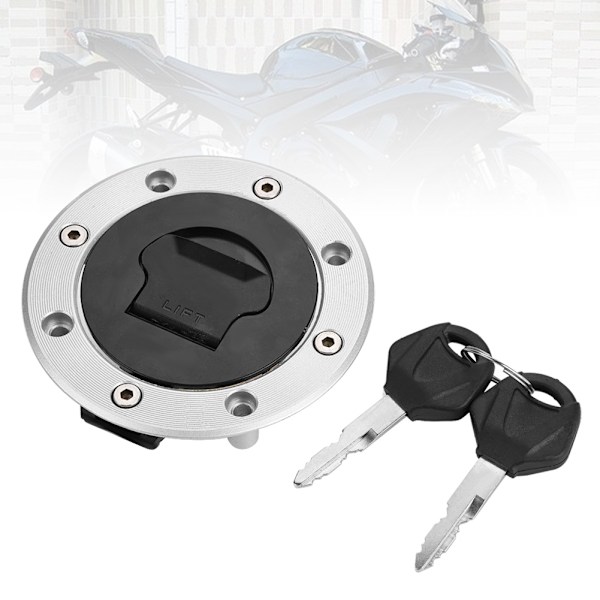 Motorcykel Bränslelock Tanklock med 2 nycklar för Suzuki GSXR 600 750 1000 K1 2000-2003