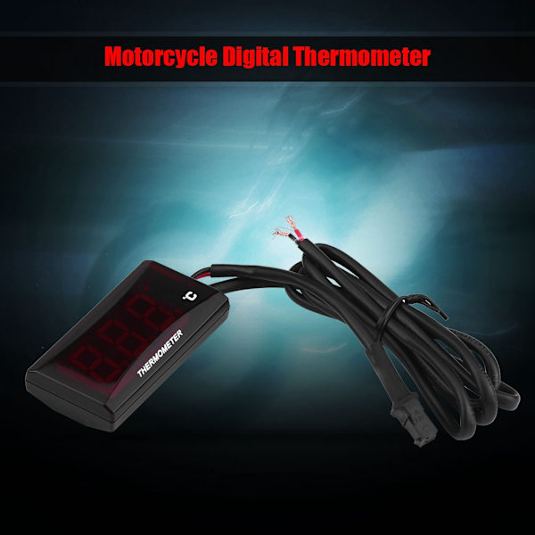 Universal Motorcykel Digital Termometer Vandtemperatur Måler til Racing Scooter