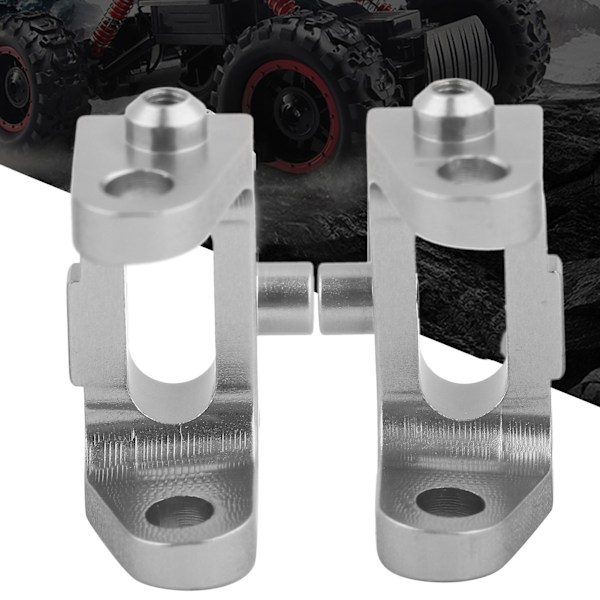 OT003 1 Par Metall Foran Caster Block for KYOSHO 4WD Optima Maxima 1/10 OffRoad Kjøretøy (Sølv)