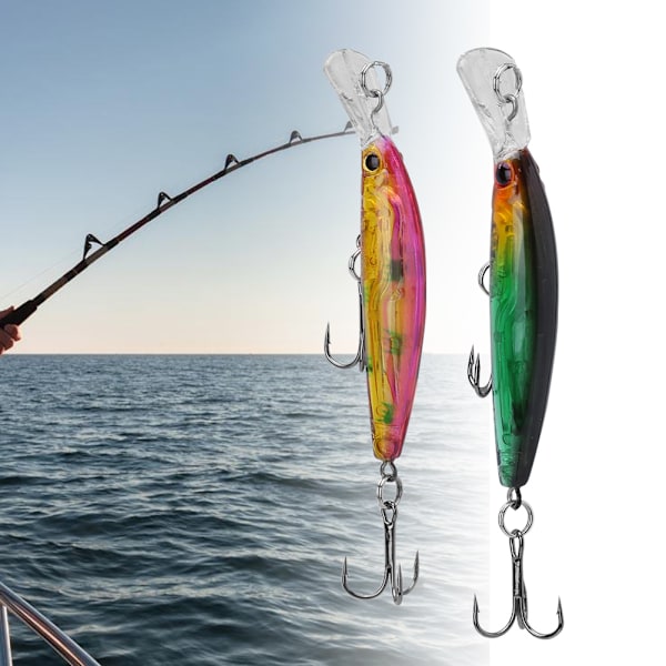 4 stk 3,8g 7cm Minnow Fiskeblink Fiske Hård Synkende Agnsæt