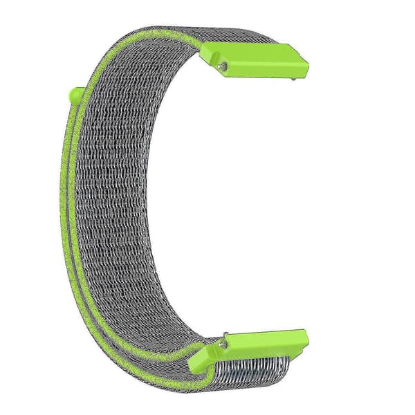 Til Garmin Forerunner 265s / 255s / Venu 2s rem 18mm universel justerbar nylon urrem - orange Blue Green