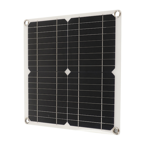 Solpanel för husbil 12W Monokristallin Solcellsladdare Panel Adaptiv Integrerad Spänningsregleringsmodul Intelligent Styrning med Laddningsregulator 10A