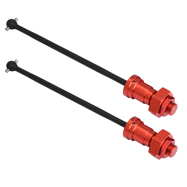 1 par Foran Bak Drivaksel CVD Dogbone Oppgraderingsdel for TRAXXAS XMAXX 1/5 Bil (Rød)