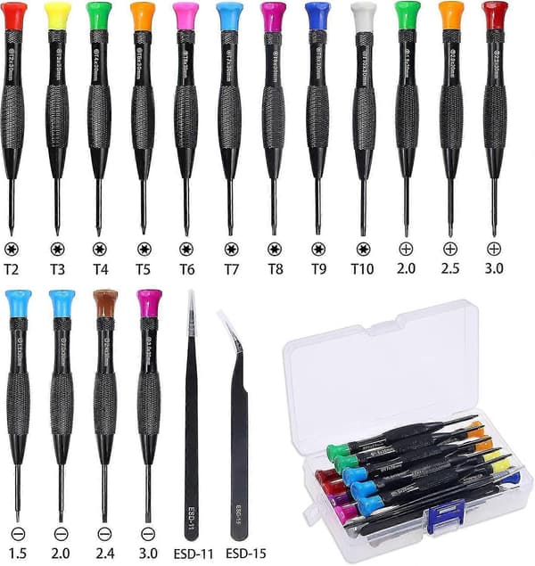 18 deler Torx-skrutrekker Mini Magnetisk Torx Flathead Phillips S
