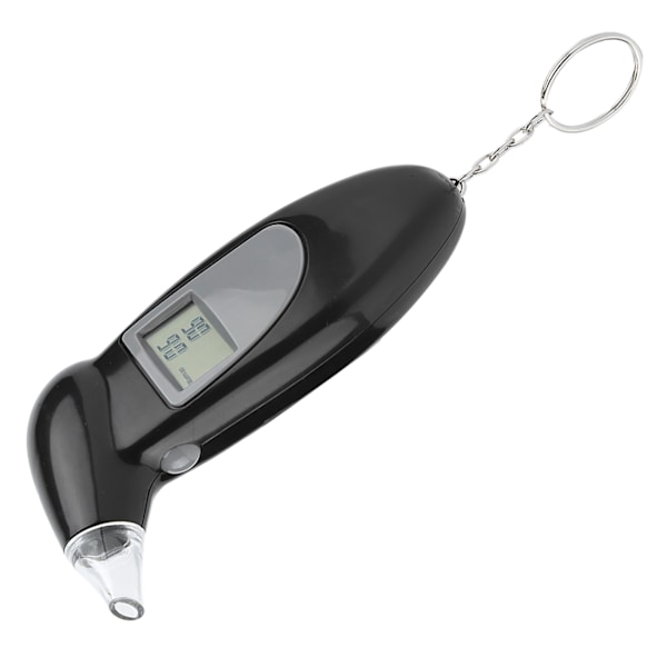 Digital LCD-skärm Alkohol Breath Tester Bärbar Nyckelring Breath Analyzer 20st Munstycke