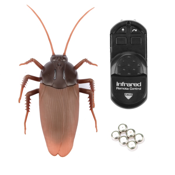 BEMSYM-Infrarød fjernbetjening Fake Kakerlak Legetøj Dyre Insekter Skræmmende Sjove Trick Bugs til børn