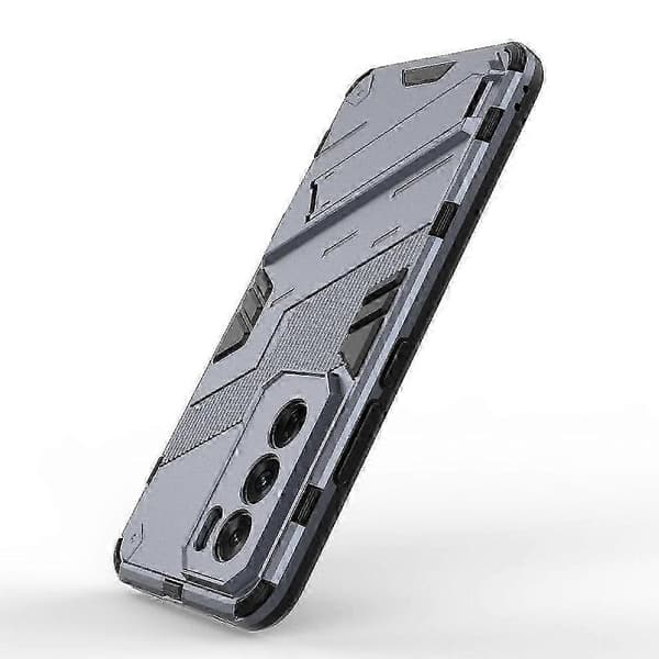 Robust militæretui med støtte til Oppo Reno 12 Pro 5G Gray