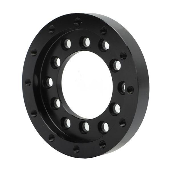Rattadapter Svart platta CNC aluminiumlegering för Logitech G25 G27 G29 G920 13 14in Ratt 73mm/2.87in