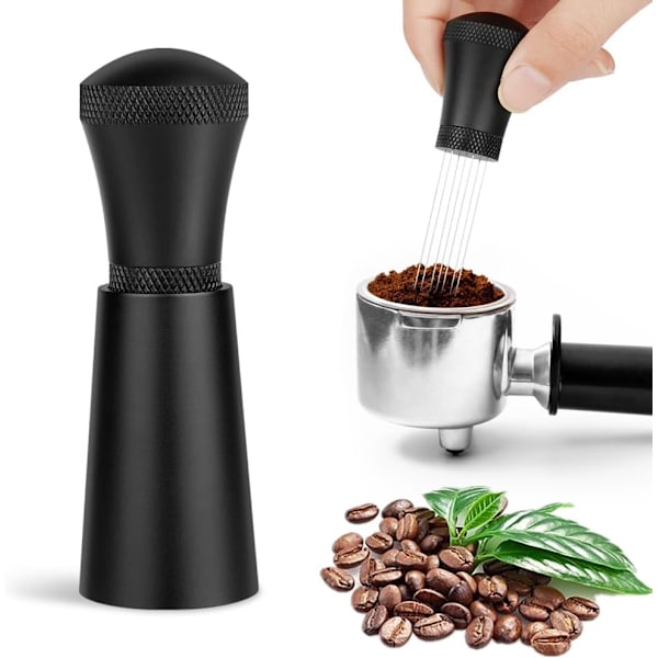 【BEMS】Espresso Tool with Stand, 0.3mm 7 Needles, Espresso Stirrer Compatible with Barista, with 10 Extra Replaceable Needles