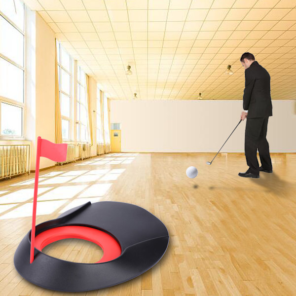 Puttauskuppi Reiän Putteri Harjoittelu Trainer Apulainen Lippu 1Set Golfille Sisä- / Ulkokäyttöön Punainen B