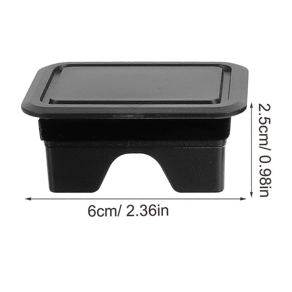 par små lastebilplan utskiftbare stolpehullsdeksler kompatible med Dodge Ram 2019 2020 2021 Svart Black 6x4.5cm