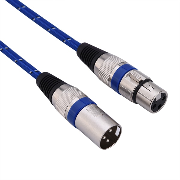XLR uros-naarasliitin, tasapaino 3-pin mikrofoni MIC-äänikaapeli 1 metri++