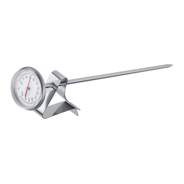 Lätt att rengöra mjölktermometer i rostfritt stål för kaffeskumning -10~110℃