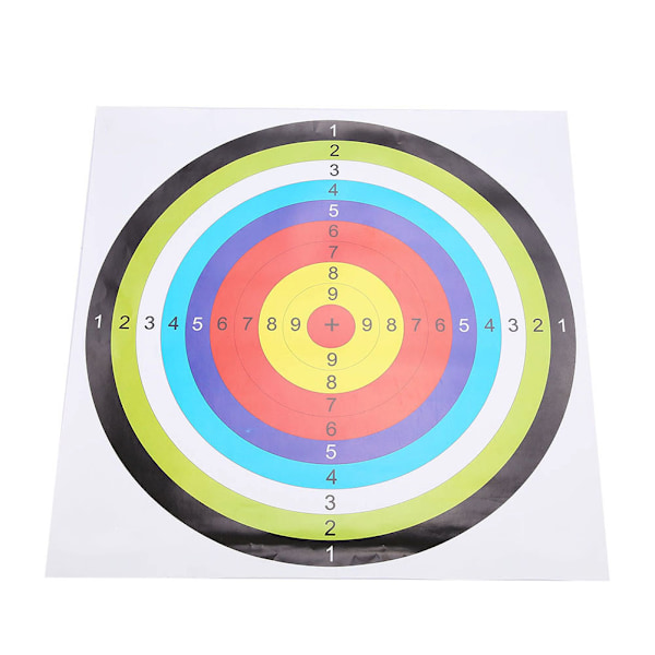 10 stk. 42,5 * 42,5 cm Bueskyteskive Papirflate for Pil Bue Skyting Jakt Øvelse