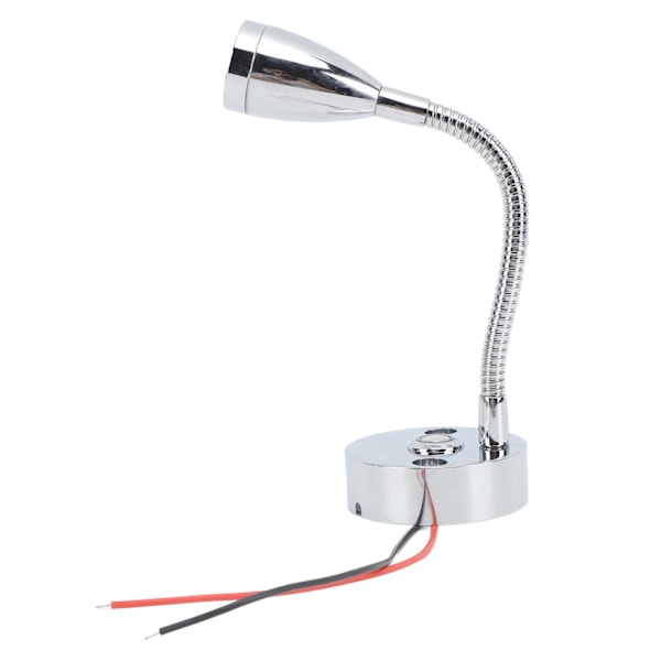 Læselampe til autocamper LED Krom Sengelampe indendørs Båd Yacht USB 3 Justerbar lysfarve Touch Lampe DC12 til 24V