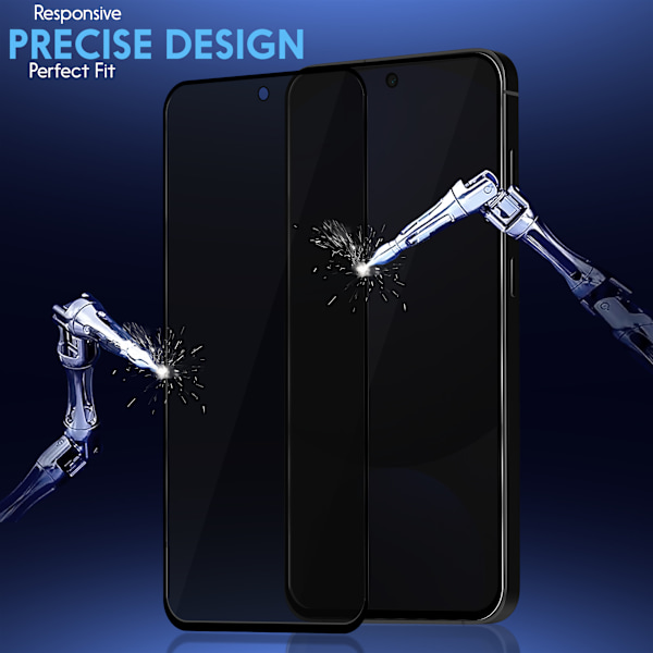 【BEMS】2-Pack Compatible with Samsung S24 FE Privacy Screen Protector - Tempered Glass 9H - Super Quality 3D