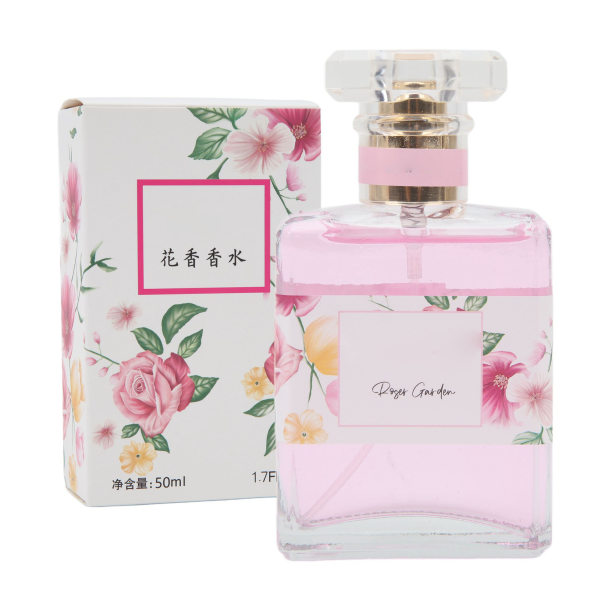 Dameparfyme 50ml Rose Duft Spray Parfyme Langvarig Forfriskende og Lett Lukt Rose Parfyme -