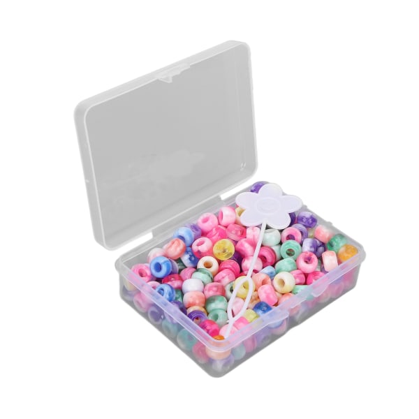 Pony Beads Kit Candy Color DIY smykker Fremstilling af perler Hårperler til Armbånd Halskæde Håndværk FremstillingBlandet farve ++/