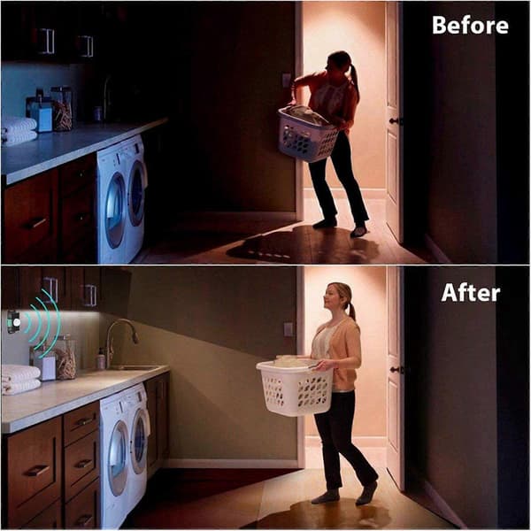 12V 24V PIR-sensor LED-kompatibel med LED-stripsljus, 2-pack