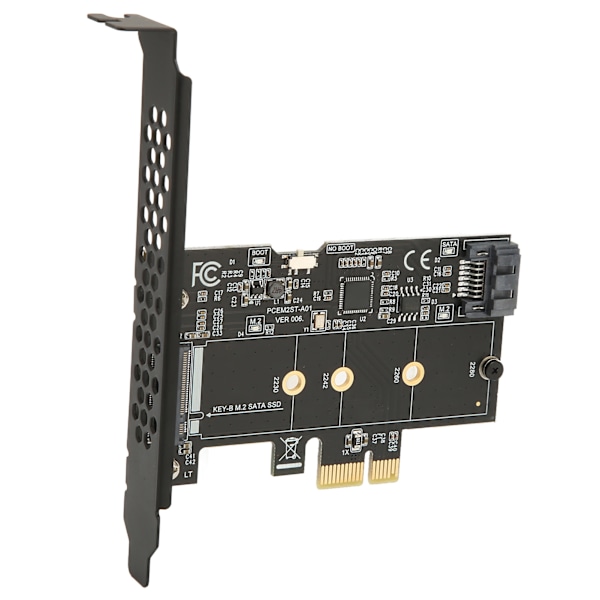 PCIE til SATA Udvidelseskort 6Gbps PCIE til SATA3.0 M2 NGFF Udvidelseskort Adapterkort til WinXP til Win7 8 10 11 til Linux M2 SATA Riser Kort