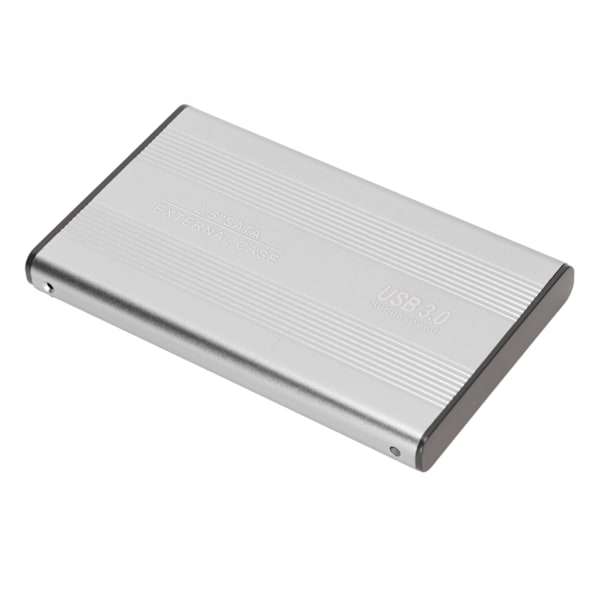 USB3.0 HDD-kabinett 2,5 tommer 5 Gbps Ultra tynn lett HDD-kabinett-adapter for bærbare datamaskiner for WIN 7 for WIN 10 Sølv