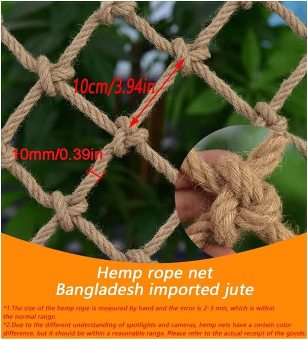 【BEMS】Rebnet Trappenet Børnesikkerhedsnet Balkonsikkerhedsnet Anti (1X2m) B