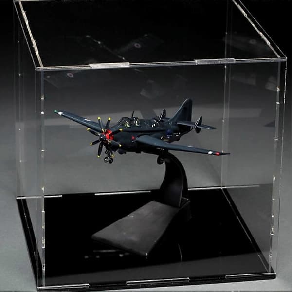 Klar akryl displayställ bänkskiva displaylåda skyddsdisplay Kompatibel med actionfigurer
