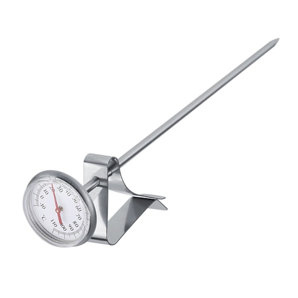 Lätt att rengöra mjölktermometer i rostfritt stål för kaffeskumning -10~110℃