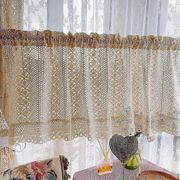 B100 x L45 cm blonde gardiner hule korte gardiner