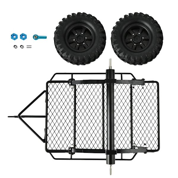 DIY Metal Trail Car Trailer Hopper D90 / SCX10 / TRX-4 1/10 mittakaavan RC-kiipeilyautolle