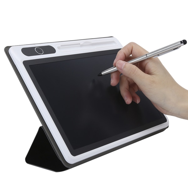 Elektronisk anteckningsblock LCD-ritplatta för teckningsblock Företagstillbehör Handmålningsverktyg 9 tum (svart (med case))++