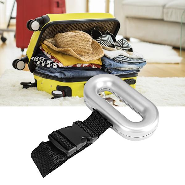 40kg/88lb Bærbar Digital LCD Vægt med Tarafunktion til Bagage til Rejsende