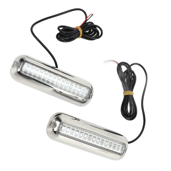 2 stk. 42LED Bådhæklys 10‑36V IP68 Vandtæt 1500LM Super Bright Marine Hæklys Blåt Lys