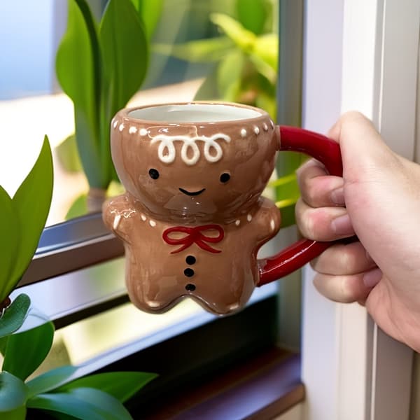 Pepparkaksgubben-mugg, julmugg, julklapp, pepparkaksgubben-kaffemugg, julkaffemugg, pepparkaksgubben-present, keramikmugg[BEMS] Gingerbread Man Mug