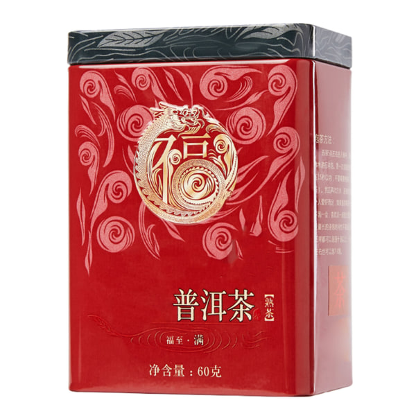 Banghai Pu'er Puerh moden te metallbokspakke Yunnan Big Leaves Tea for Office Hjem /
