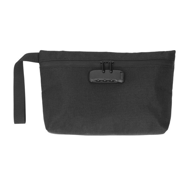 Lugtsikker taske med kombinationslås Carbonforet lugtsikker pose til rejseopbevaring Sort ++/