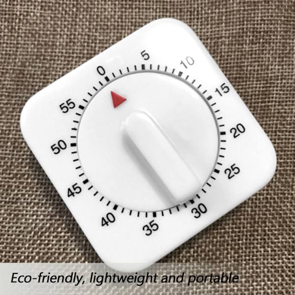 60 Minutters Mekanisk Timer - Bærbar Bake- og Kjøkkenverktøy