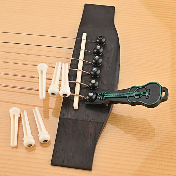 Gitarrbryggstift 6 st ändstift akustisk gitarr 6 strängar spikstift reservdelar[BEMS]