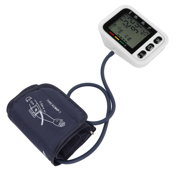 TIMH blodtryksmanchet Stor LCD 0 til 280 mmHg/OkPa til 37,3 kPa Engelsk stemme Nem betjening bærbar blodtryksmaskine
