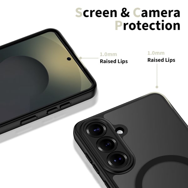 【BEMS】Tech-Protect Galaxy S26 Deksel MagSafe BasicMag Svart 70