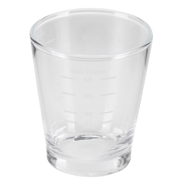 Transparent Kaffeekop med Mælkemåleskala - 80ml | Perfekt til Hjemmet, Kontoret og Kaffebarer