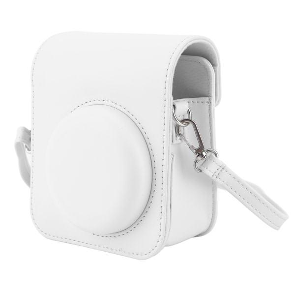 Mini Instant Camera Protective Bag PU kameraveske med justerbar skulderstropp For Fujifilm Instax Mini 12 Camera White /