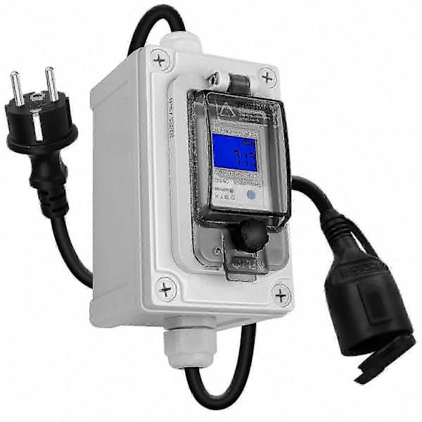 60A 230V Waterproof Digital Power Meter, Mobile Kilowatt Power Meter
