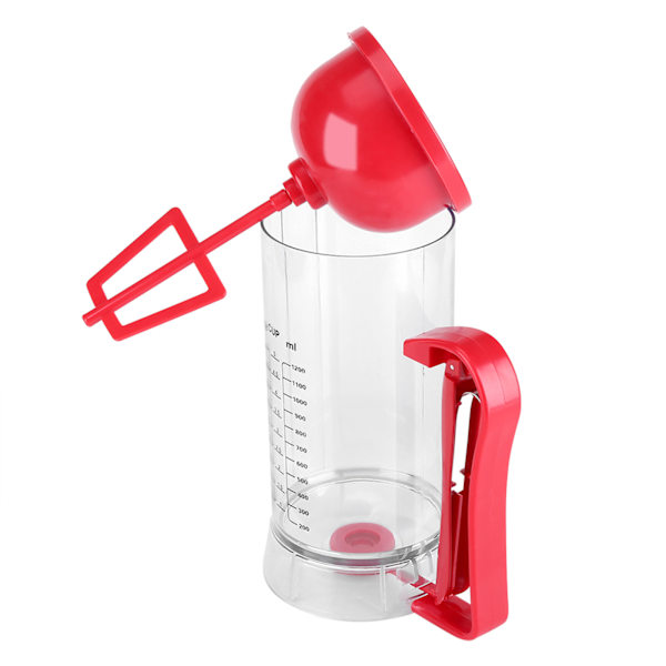 Batteridrevet Kordløs Elektrisk Mixer og Dispenser til Pandekage-, Cupcake- og Vaffeldej