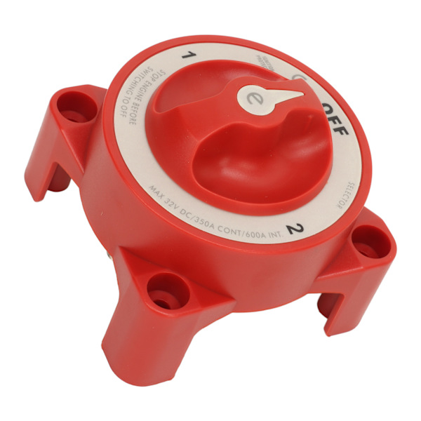 Batteriväljare Rotary Knop 3 Knoppar 350A 32V Batterifrånkopplingsbrytare för RV Marine Automotive 11001 (3 Position)